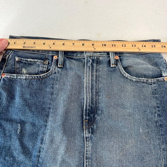 Denim & Supply Ralph Lauren Womens Denim Mini Skirt Size 28 Frayed Hem - Picture 9 of 12